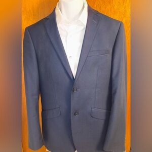 MENS Renoir 100% Virgin Wool Black Sports Coat Sz. 40S